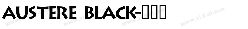 Austere Black字体转换